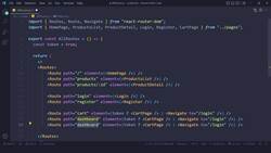 React JS Masterclass - Go From Zero To Job Ready - Protected Routes / 129 Instructional Video
