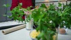 Young woman preparing food Stock Footage