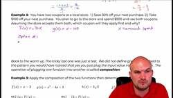 Composition of Functions Real World Example Instructional Video