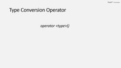 Complete Modern C++ - Type Conversions - Part III (User to Primitive Type) Instructional Video