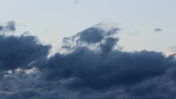 Stormy blue cloud time lapse Stock Footage