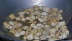 Frying pork Stock Footage