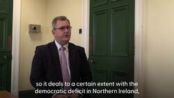 Sir Jeffrey Donaldson says DUP will vote against the Windsor Framework News Clip
