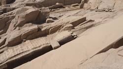 Egypt, Aswan, Unfinished Obelisk Stock Footage