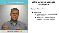 Understanding Material Variance and its Importance in Operations Instructional Video