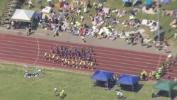 UK Heatwave - Aerials People trying to stay cool in London News Clip