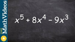 Learn how to factor a trinomial by factoring it twice Instructional Video