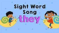 Introduction to sight word - They Instructional Video