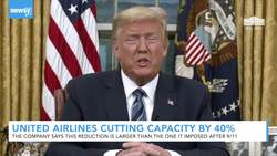 United Airlines Is Reducing Its Capacity By 40% News Clip