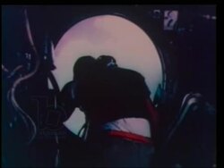 Zero fighter attacks, aerial combat, B-29 formation nearing target, Pacific War, 1945 Stock Footage