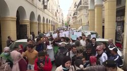 CLEAN : Algeria: Student march for the release of prisoners of conscience News Clip