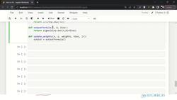 Deep Learning - Deep Neural Network for Beginners Using Python - Updating Weights in Python Instructional Video