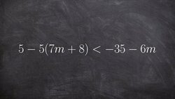 Solving a multi-step inequality and then graphing Instructional Video