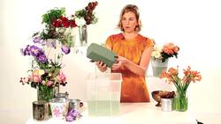 How to Soak Floral Foam for a Flower Arrangement Instructional Video