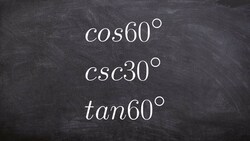 Evaluate trigonometric functions - Math homework answers Instructional Video