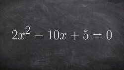 Completing the square to solve a quadratic with irrational solutions Instructional Video
