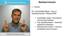 Residual Income Explained Instructional Video