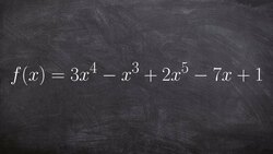 Learn how to identify the end behavior Instructional Video