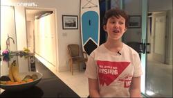 Meet Flossie the beach cleaner - dubbed Ireland's Greta News Clip