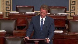 Senator Flake on role of Attorney General after Trump Twitter criticism Stock Footage