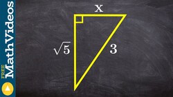 Find the missing length of a triangle using pythagorean theorem Instructional Video