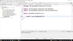 Java for Beginners with Hands-On Program and Capstone Project - Creating Service Layer Interface and Implementation Layer for Book Instructional Video