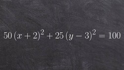 Graph and identify the parts of a ellipse with vertical major axis Instructional Video