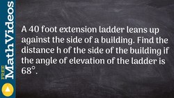 Word problems with trigonometry and triangles ex 2 Instructional Video