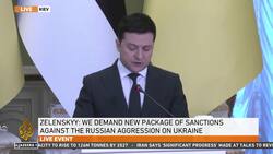 Ukrainian and Estonian presidents hold press conference amid Russian tensions News Clip