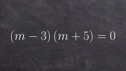 Using the zero product property to solve Instructional Video
