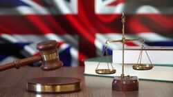 Justice for Britain Laws in British Court Stock Footage