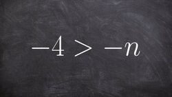 Graphing an inequality with the variable on the right side and negative Instructional Video