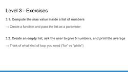 Practical Python: Learn Python Basics Step by Step- Python 3 - Python Level 3: Exercises Instructional Video