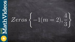 Write the equation of the polynomial with fraction zeros Instructional Video