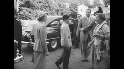 Eleanor Roosevelt, widow of late President Franklin D Roosevelt, visits village of Soesdijk on Isle of Tholen in Netherlands News Clip