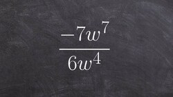 Simplify a rational expression by using properties of exponents Instructional Video