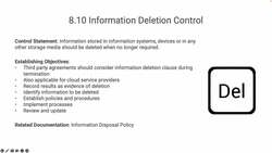 Information deletion control Instructional Video