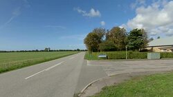 Denmark XVIII synched series front driving studio process plate background Stock Footage