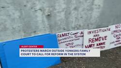 Protesters march outside Yonkers County Family Court to call for reform in the system News Clip