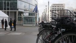 BELGIUM: Berlaymont building home of the headquarters of the European Commission and the the executive branch of the European Union. News Clip