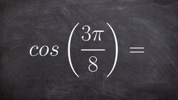 Using the half angle of cosine to evaluate cos Instructional Video