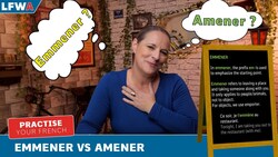 Practise your French Emmener VS Amener Instructional Video