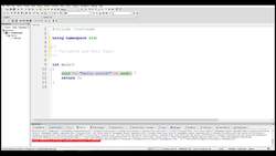 Fundamentals of Object-Oriented Programming - C++ - Simple Addition Program Instructional Video