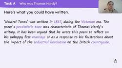 Understanding the poem ‘Neutral Tones’ by Thomas Hardy Instructional Video