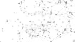 Black Hexagon Connected with Node lines Abstract Hexagon Geometric Surface Loop light bright clean hexagonal waving motion background canvas in pure wall architectural Seamless loop Stock Footage