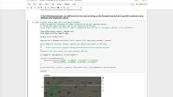 Data Analytics using Python Visualizations - Plotting on a Google Map Using Google Map API Instructional Video
