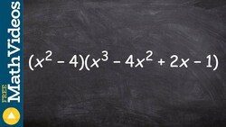 Learn how to determine the product of a binomial by a polynomial with four terms Instructional Video