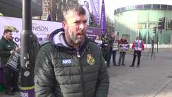 Ambulance workers strike in Waterloo News Clip