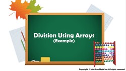Division Using Arrays (Example) Instructional Video