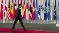 Shinzo Abe and Justin Trudeau handshake News Clip